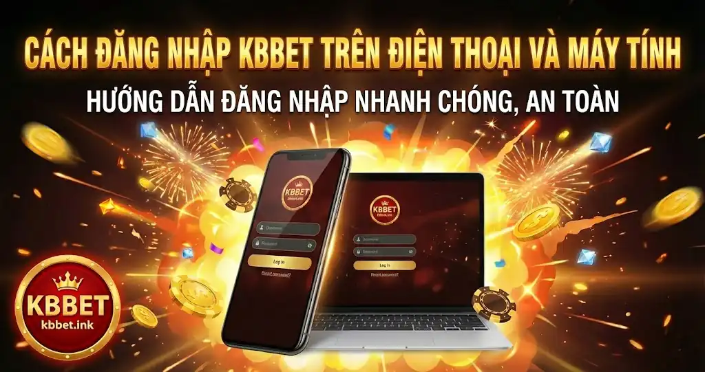 Cách đăng nhập KBBET trên điện thoại và máy tính